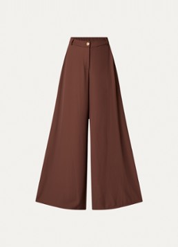 Joseph Ribkoff Dames High waist wide fit pantalon met steekzakken in de kleur Bruin