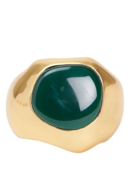 Moliane Dames Bali Green bangle verguld
