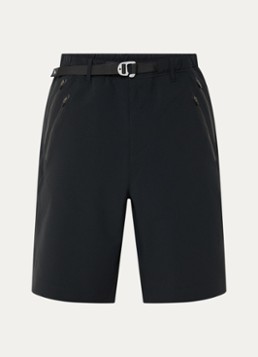 Purple Mountain Observatory Heren Forest straight fit korte broek met ceintuur in de kleur Zwart, maat: S