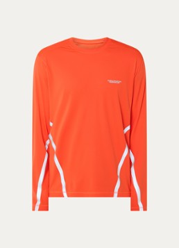 Purple Mountain Observatory Heren Longsleeve met logo in de kleur Oranje, maat: S