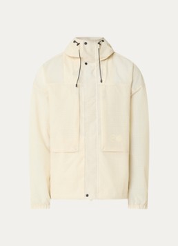 Purple Mountain Observatory Heren Ridge jack met capuchon en ritszakken in de kleur Creme, maat: L