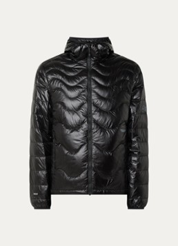 Purple Mountain Observatory Heren Waves puffer jack met donsvulling en steekzakken in de kleur Zwart, maat: L