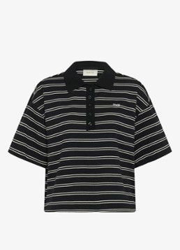 Gestuz Dames Pillova polo met streepprint in de kleur Zwart