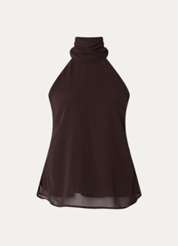 Gestuz Dames Dorah haltertop met gestrikt detail in de kleur Bruin