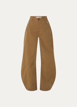 Gestuz Dames GZzandaya high waist balloon fit broek met ritszakken in de kleur Bruin
