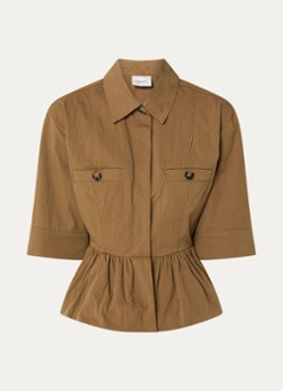 Gestuz Dames GZzandaya blouse met ruches in de kleur Bruin