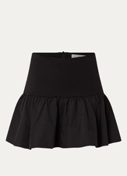 Gestuz Dames Erin mini rok met plooidetail in de kleur Zwart