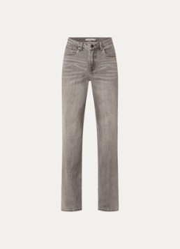 Gestuz Dames Jade high waist straight fit jeans met gekleurde wassing in de kleur Grijs