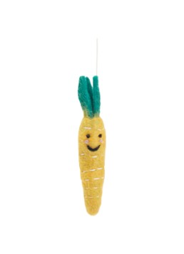 Aveva Carrot little hangings decoratie Geel