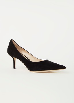 Jimmy Choo Dames Love 65 pump van suède in de kleur Zwart