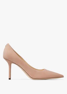Jimmy Choo Dames Love 85 pump van suède in de kleur Beige
