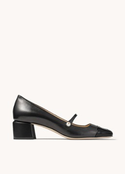 Jimmy Choo Dames Elisa 45 pump van lamsleer in de kleur Zwart