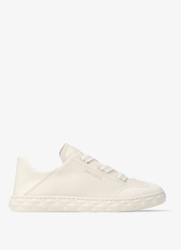 Jimmy Choo Dames Diamond Light Flex/F sneaker van leer in de kleur Creme