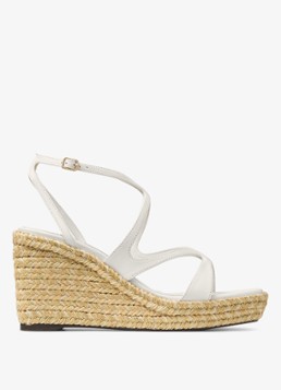 Jimmy Choo Dames Ayla 85 sleehak van lamsleer in de kleur Gebroken wit
