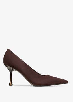 Jimmy Choo Dames Ixia 80 pump van geitensuède in de kleur Donkerbruin