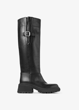 Jimmy Choo Dames Tamsin overknee laars van kalfsleer in de kleur Zwart