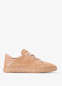 Jimmy Choo Dames Diamond Light Flex/F sneaker van suède in de kleur Lichtbruin