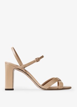 Jimmy Choo Dames Elsy/Bh 85 sandalette van lamsleer in de kleur Beige