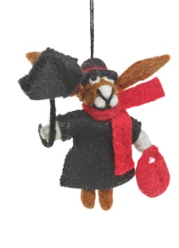 Felt So Good Mary Hoppins kersthanger 13,5 cm Zwart