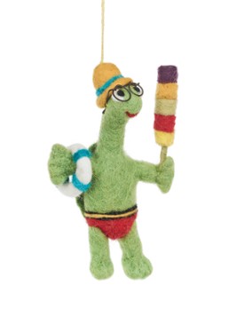 Felt So Good Shellbert the Tortoise kersthanger 13,5 cm Groen - Deal