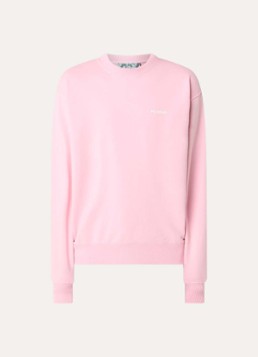 Hopeium Heren Sweater met logo- en backprint in de kleur Roze, maat: M