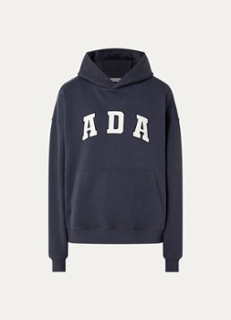 Adanola Dames Ada sweatvest met borduring in de kleur Indigo, maat: L
