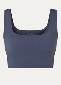 Adanola Dames Ultimate sport bh met medium support en uitneembare vulling in de kleur Staalblauw, maat: S