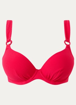 Femilet by Chantelle Dames Navarino voorgevormde bikinitop met structuur in de kleur Donkerroze
