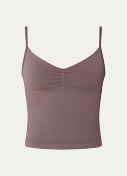 TALA Dames Sculpt Seamless singlet met light support in de kleur Lichtbruin, maat: M