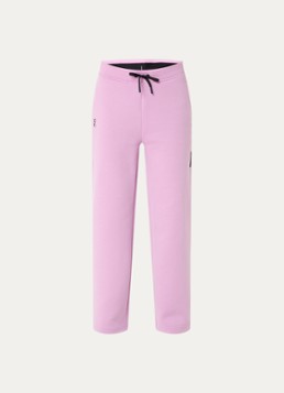 On Dames Focus Tech high waist straight fit joggingbroek met steekzakken in de kleur Roze, maat: L