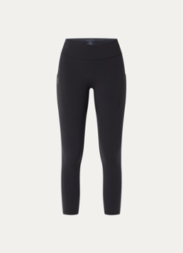 On Dames Performance high waist skinny fit cropped trainingslegging met logo in de kleur Zwart, maat: L