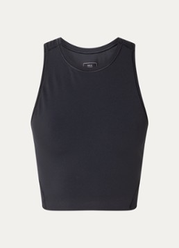 On Dames Studio crop top met logo in de kleur Zwart, maat: S