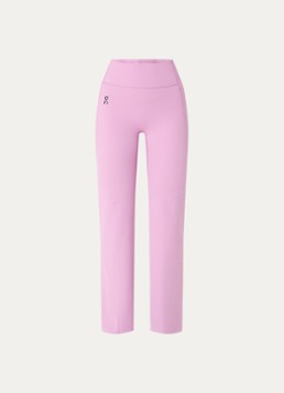 On Dames Studio high waist flared fit trainingslegging met logo in de kleur Roze, maat: M