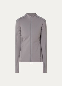 On Dames Studio sweatvest met ritszakken in de kleur Grijs, maat: S
