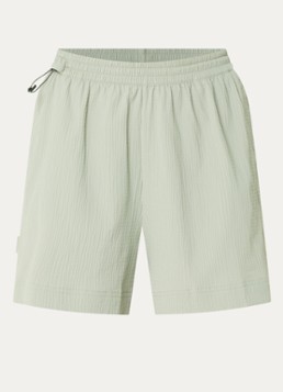 On Dames Courtside Eaze high waist wide fit korte broek met structuur in de kleur Lindegroen, maat: M