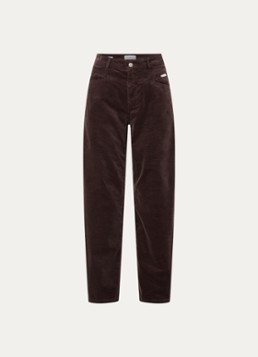 OPUS Dames Mari Cosmo mid waist balloon fit jeans met steekzakken in de kleur Bruin, maat: 36/L28
