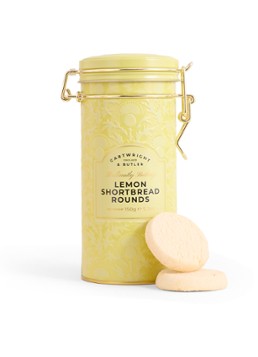 Cartwright & Butler Shortbread koekjes met citroenrasp in blik 150 gram Beige - Deal