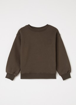 Sofie Schnoor Meisjes Elis sweater met print in de kleur Bruin, maat: 128