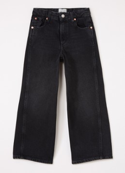 Bellerose Meisjes Wanda wide leg jeans met gekleurde wassing in de kleur Zwart, maat: 164
