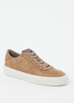 Moncler Heren Monclub sneaker van suède in de kleur Camel, maat: 41