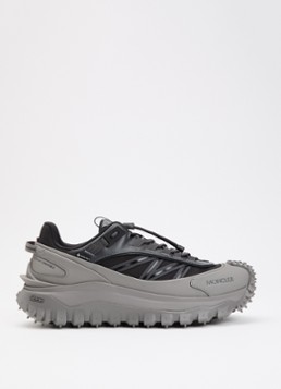 Moncler Heren Trailgrip Gore-Tex sneaker met leren details in de kleur Donkergrijs, maat: 41