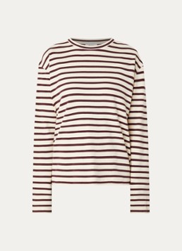 Boii Studios Dames Nete longsleeve met print in de kleur Beige, maat: S