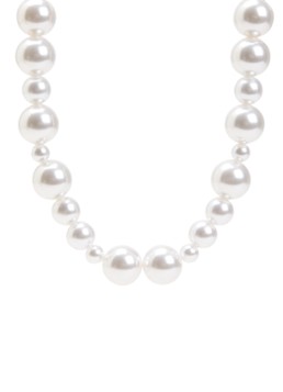 Babs The Label Dames Big Pearl kralenketting verguld