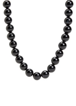 Babs The Label Dames Midnight Black kralenketting verguld