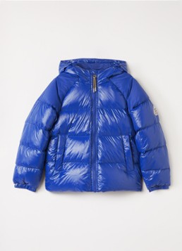 PYRENEX Jongens Sten puffer jack met donsvulling en logo in de kleur Kobaltblauw, maat: 176