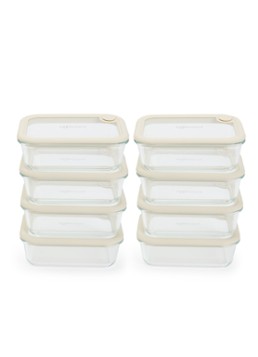 Safecourt Foodstorage Mealprep vershouddoos set van 8 Beige - Deal