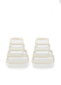 Safecourt Foodstorage vershouddoos set van 8 Beige - Deal