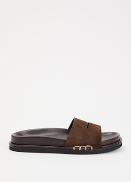 J.W. Anderson Dames Slipper van suède in de kleur Bruin, maat: 40