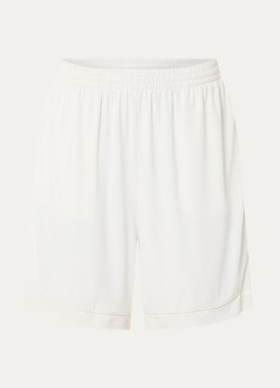 NikeSKIMS Dames Airy mid waist loose fit korte broek met ritszakken in de kleur Wit, maat: M