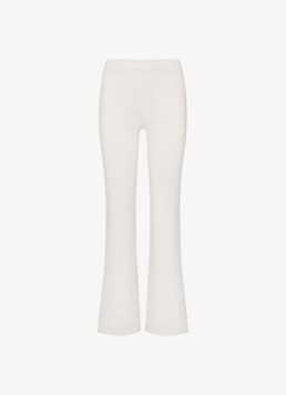 NikeSKIMS Dames Airy low waist flared fit trainingslegging met logo in de kleur Ivoor, maat: XL